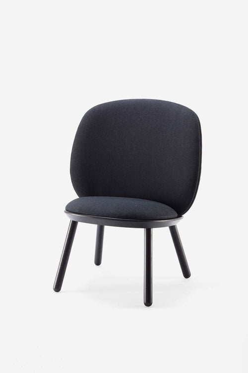Naïve Low Chair Black Solid Ash