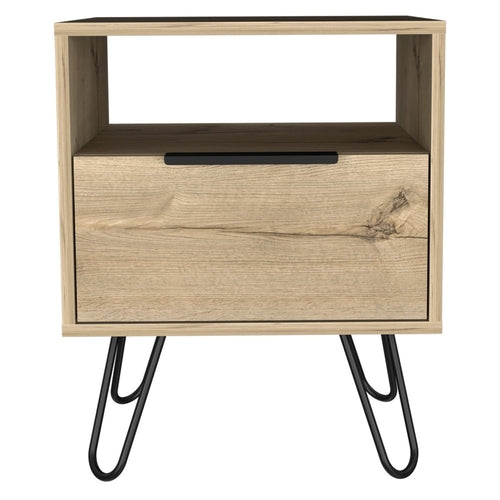 22" Oak Wood Nightstand