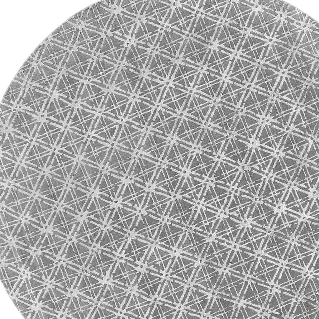 8' X 11' Taupe Ivory And Tan Wool Abstract Tufted Handmade Area Rug