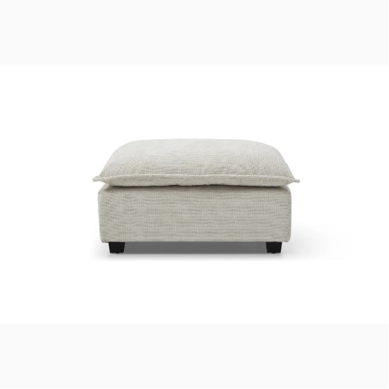 LuxeCasa™ – Modular Linen Sectional Sofa with Convertible Ottoman US