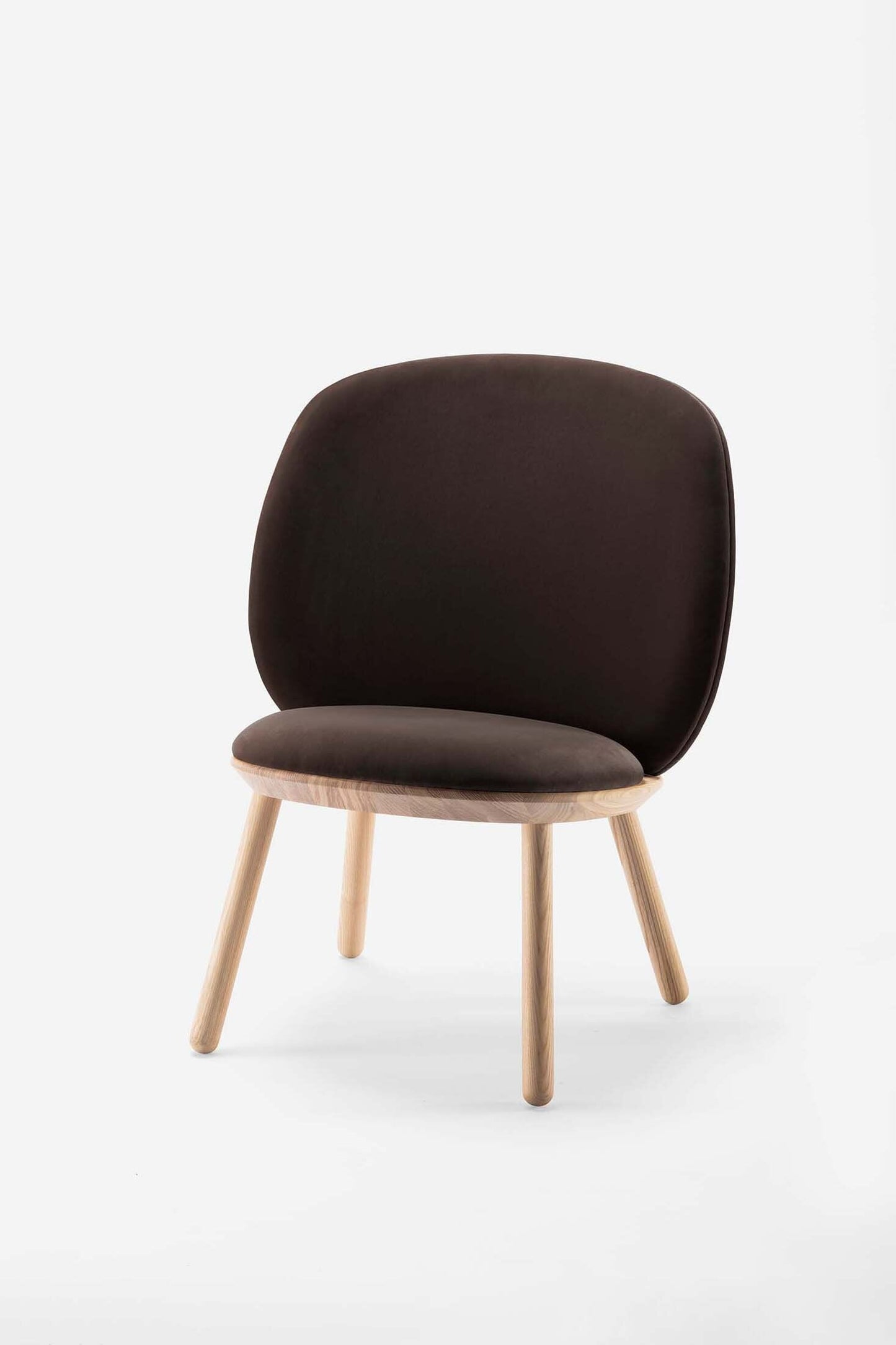Naïve Low Chair Black Solid Ash