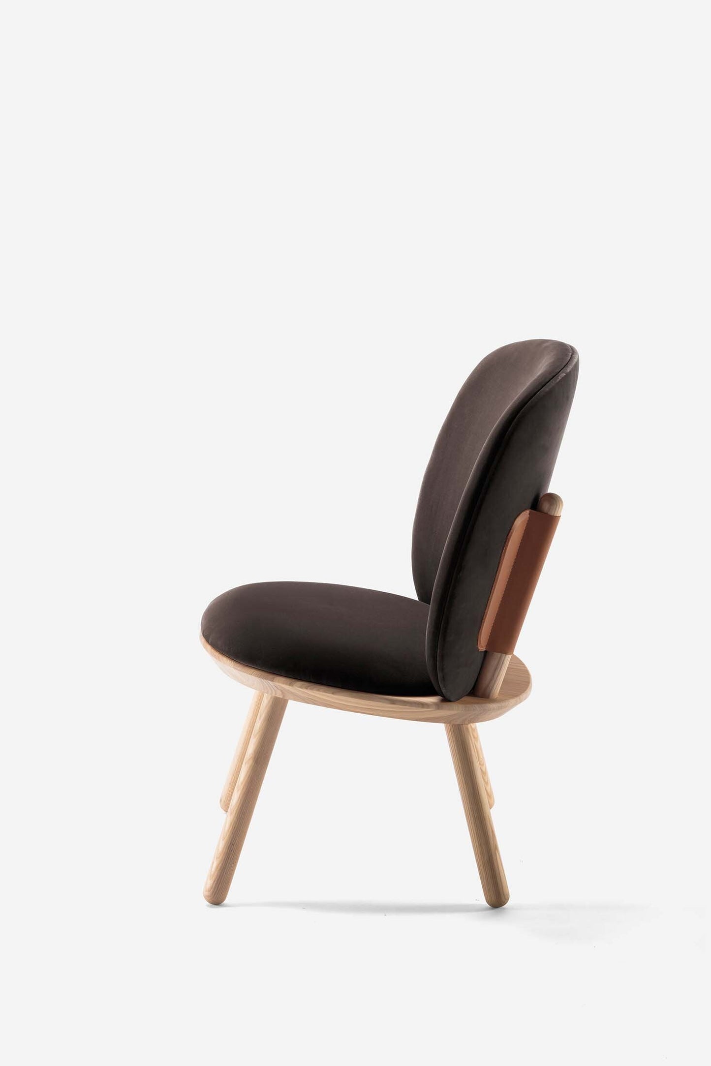 Naïve Low Chair Black Solid Ash