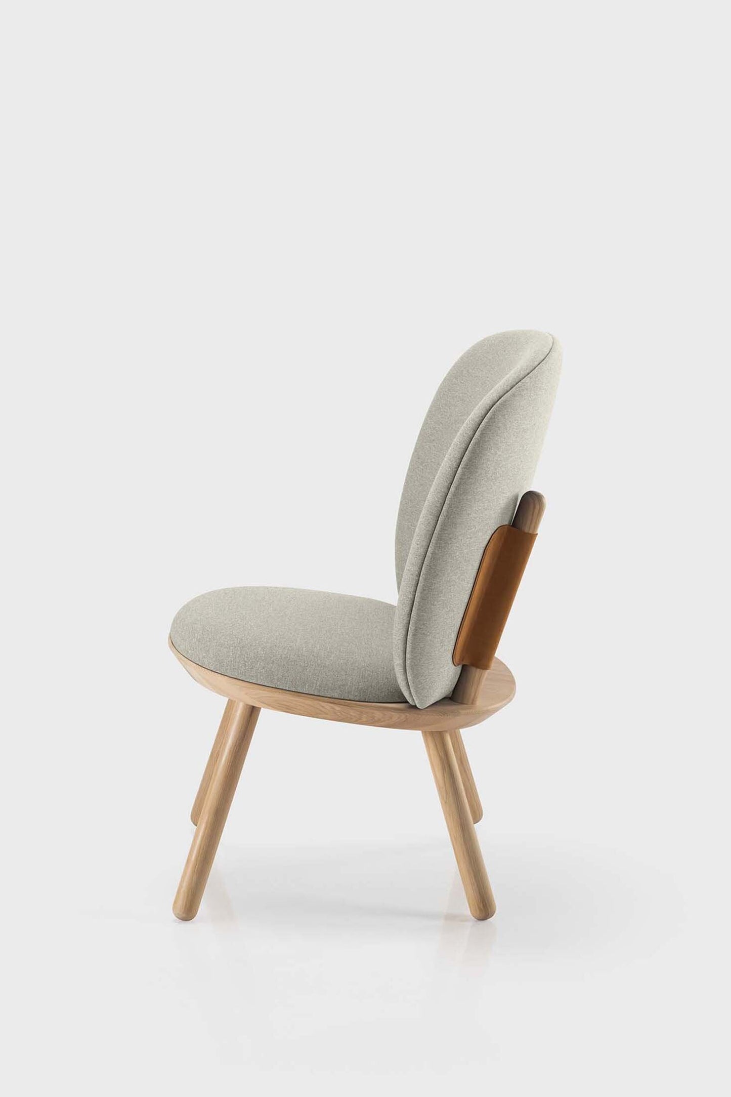 Naïve Low Chair Black Solid Ash