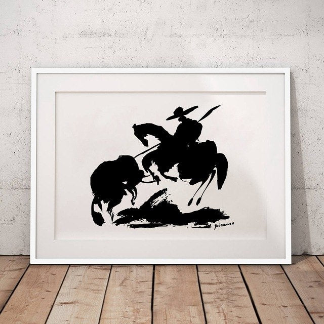 Pablo Picasso Minimalist Canvas Painting Wall