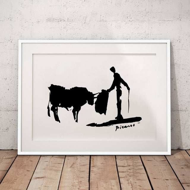 Pablo Picasso Minimalist Canvas Painting Wall