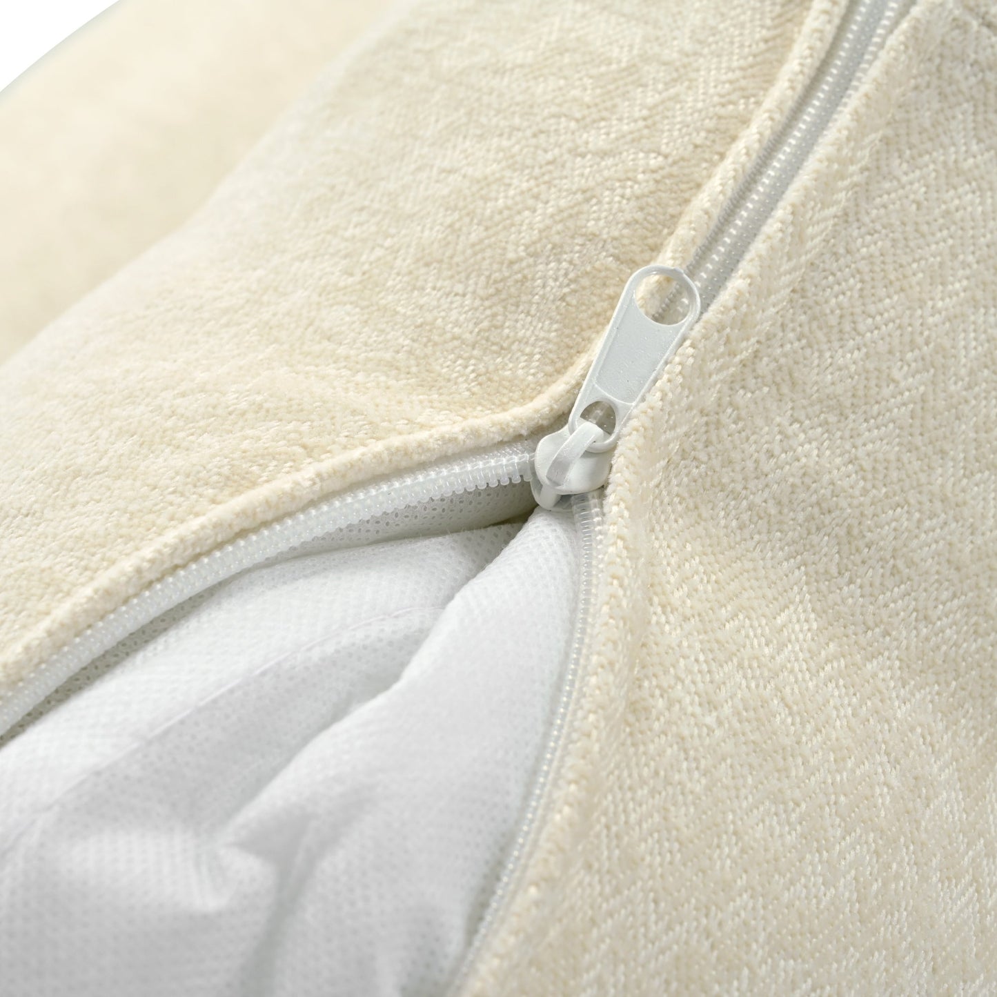 U-Shaped Chenille Sectional Sofa with Adjustable Armrest Pillows -