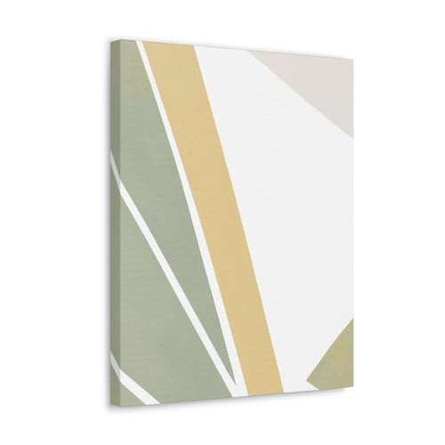 Wall Art Decor - Canvas Print Artwork - Green Abstract Design